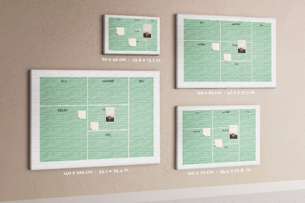 Cork memo board Office organizer