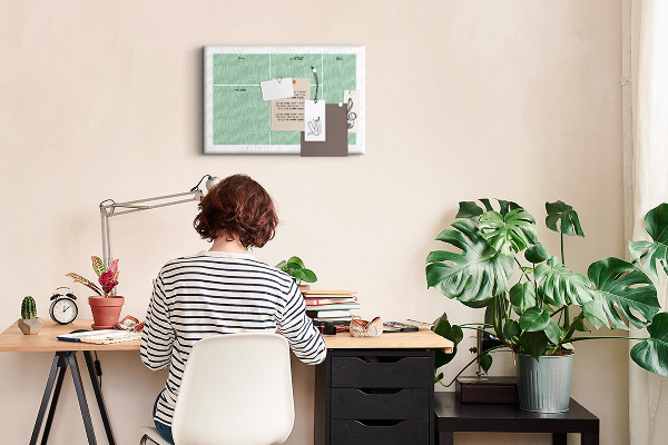 Cork memo board Office organizer