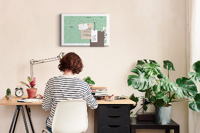 Cork memo board Office organizer