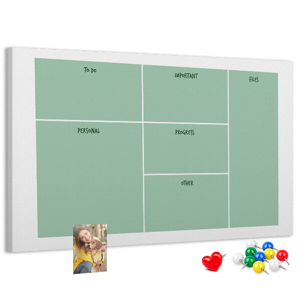 Cork memo board Office organizer