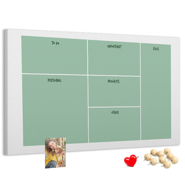 Cork memo board Office organizer
