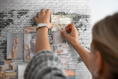 Cork board Brick Wall World Map