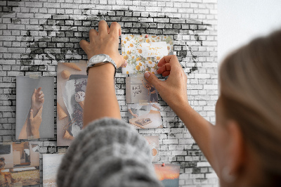 Cork board Brick Wall World Map