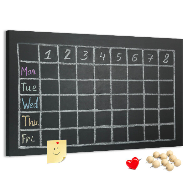 Cork board Lesson plan