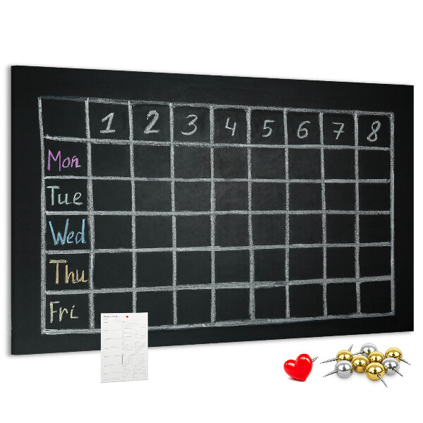 Cork board Lesson plan