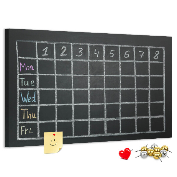 Cork board Lesson plan