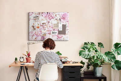 Cork board Decorative flowers