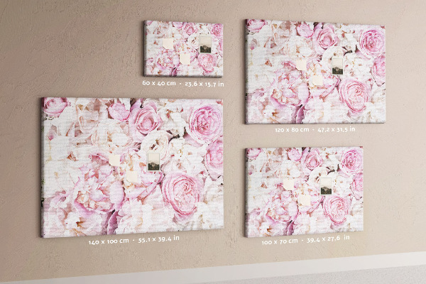Cork board Decorative flowers