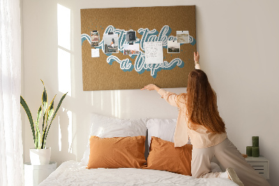 Cork display board Let's go on a trip