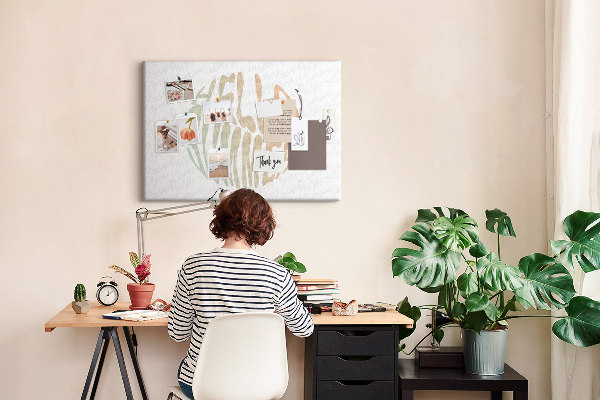 Cork board Hello summer