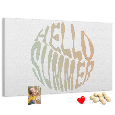 Cork board Hello summer