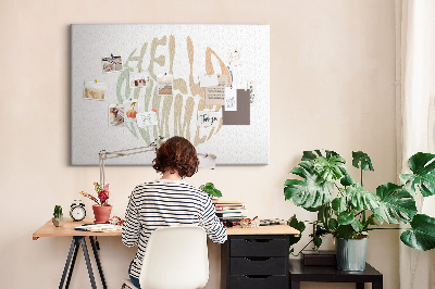 Cork board Hello summer