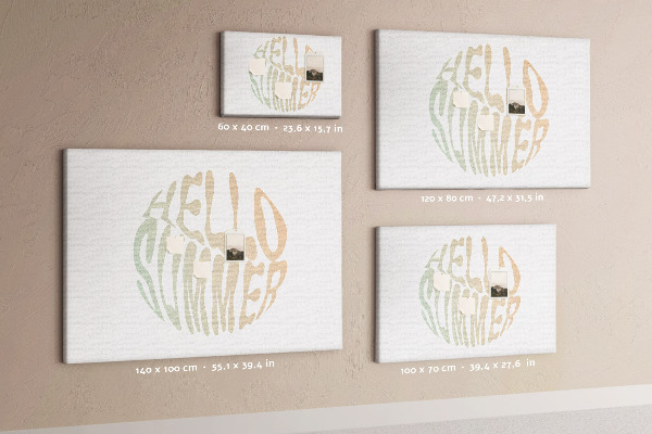Cork board Hello summer