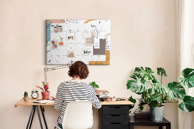 Cork board Business organizer
