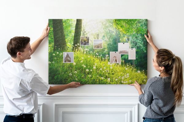 Cork memo board Spring nature
