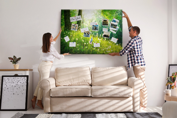 Cork memo board Spring nature