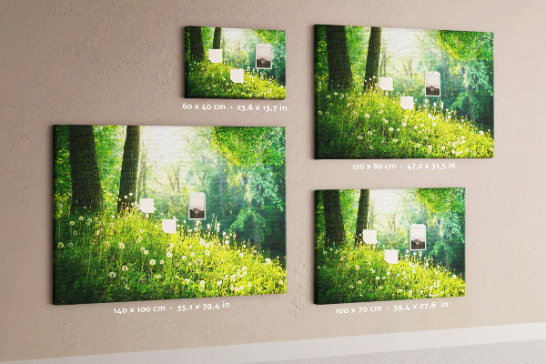 Cork memo board Spring nature