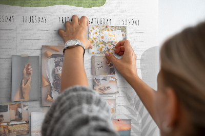 Cork board Weekly plan