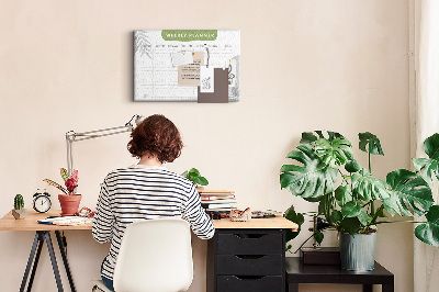 Cork board Weekly plan
