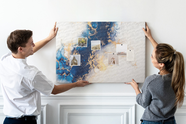 Cork display board Marble pattern