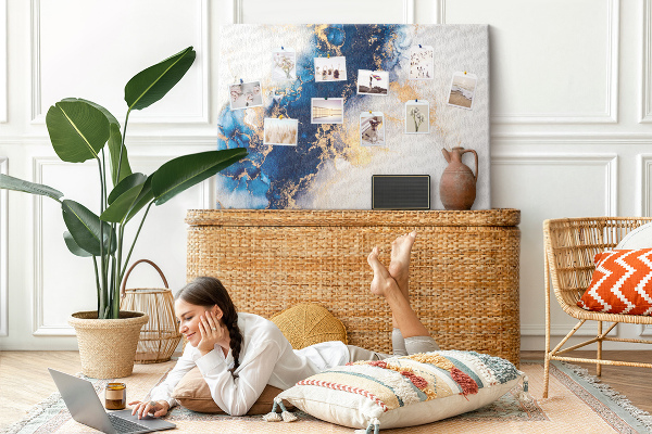 Cork display board Marble pattern