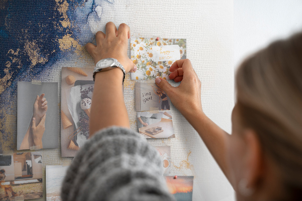 Cork display board Marble pattern