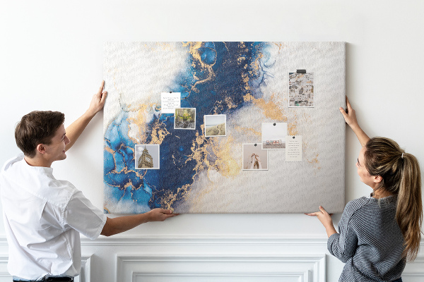 Cork display board Marble pattern