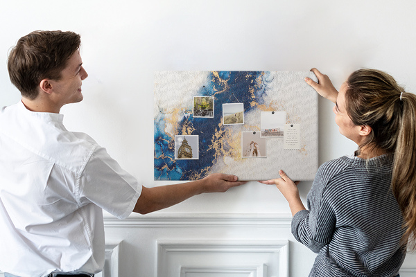 Cork display board Marble pattern