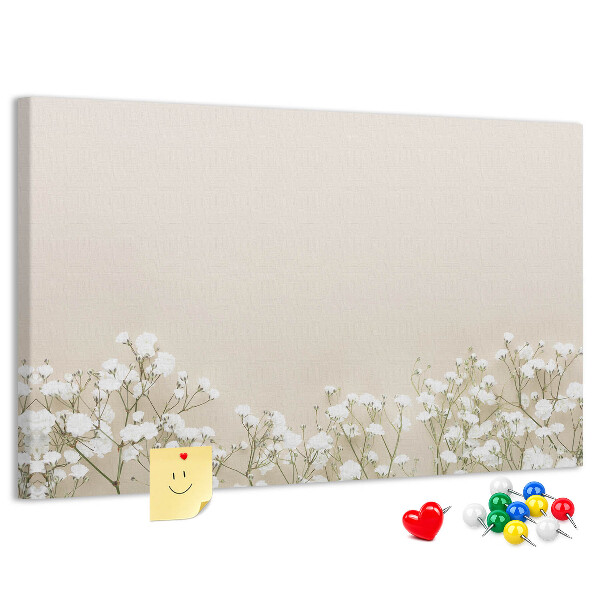 Cork memo board Blooming flowers