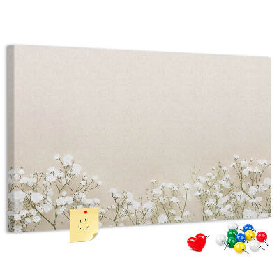 Cork memo board Blooming flowers