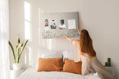 Cork memo board Blooming flowers