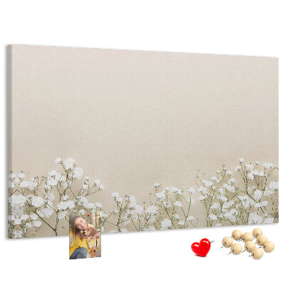 Cork memo board Blooming flowers