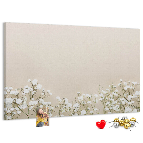 Cork memo board Blooming flowers