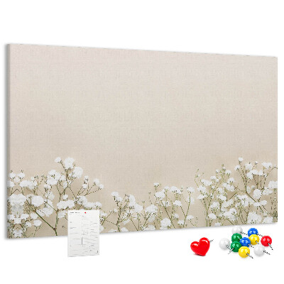 Cork memo board Blooming flowers