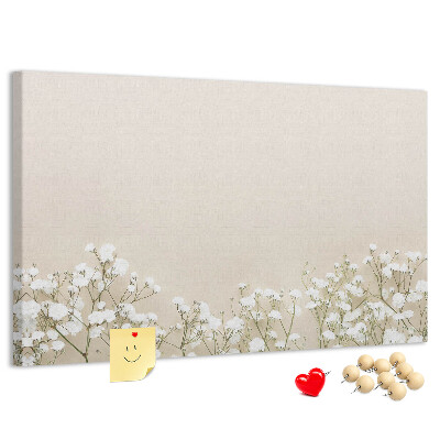 Cork memo board Blooming flowers