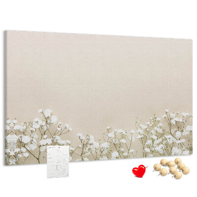 Cork memo board Blooming flowers