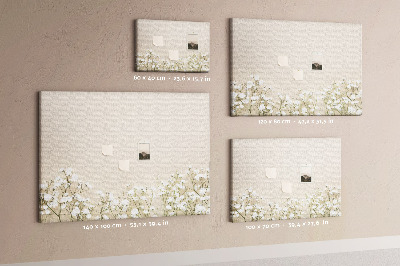 Cork memo board Blooming flowers