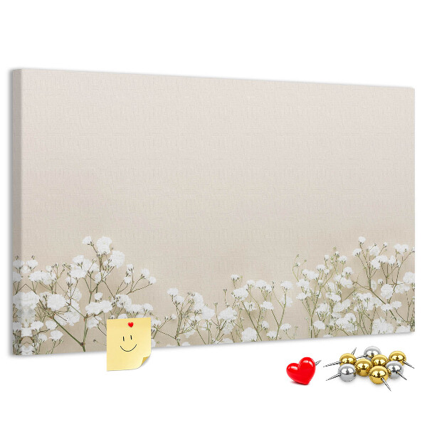 Cork memo board Blooming flowers