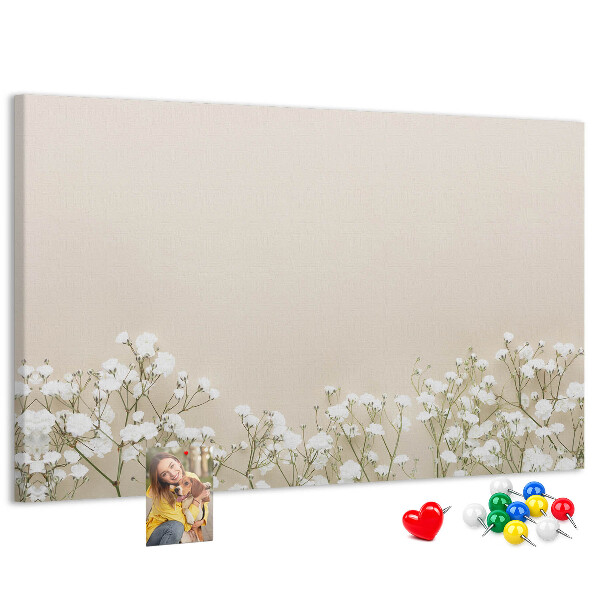 Cork memo board Blooming flowers
