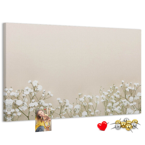Cork memo board Blooming flowers