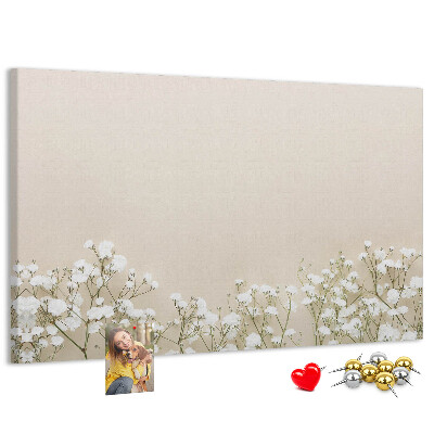 Cork memo board Blooming flowers