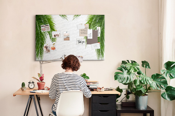 Cork board Leaves palm nature