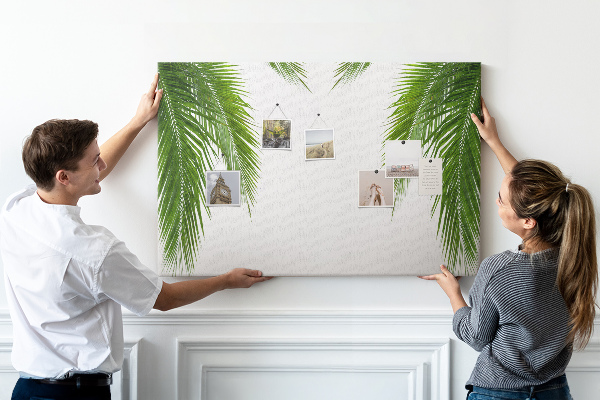 Cork board Leaves palm nature