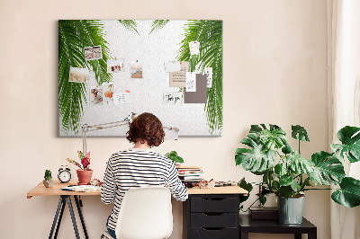 Cork board Leaves palm nature