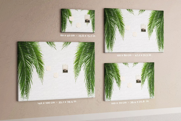 Cork board Leaves palm nature