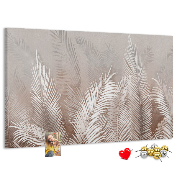 Cork board Tropical leaves