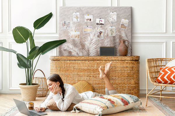 Cork board Tropical leaves