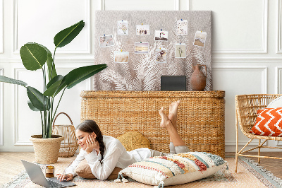 Cork board Tropical leaves