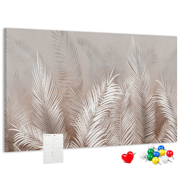 Cork board Tropical leaves