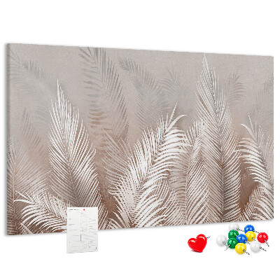 Cork board Tropical leaves